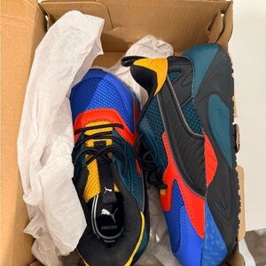 Puma Kids' Colorful Sneakers - Blue, Red, Yellow, Black